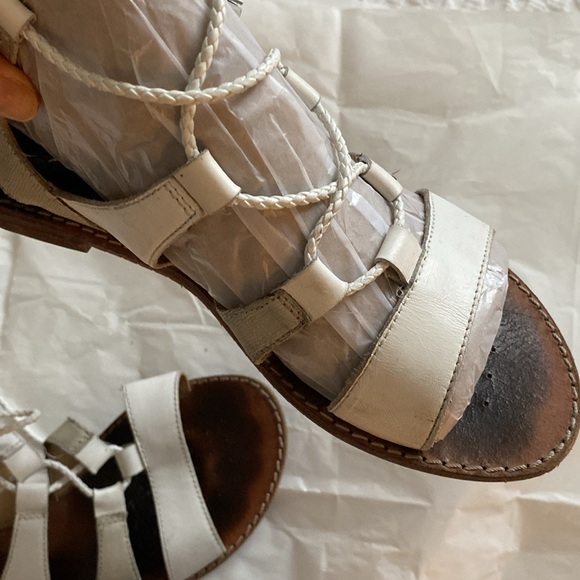 Geox Lace Up Gladiator Leather Sandals - Picture 3 of 16